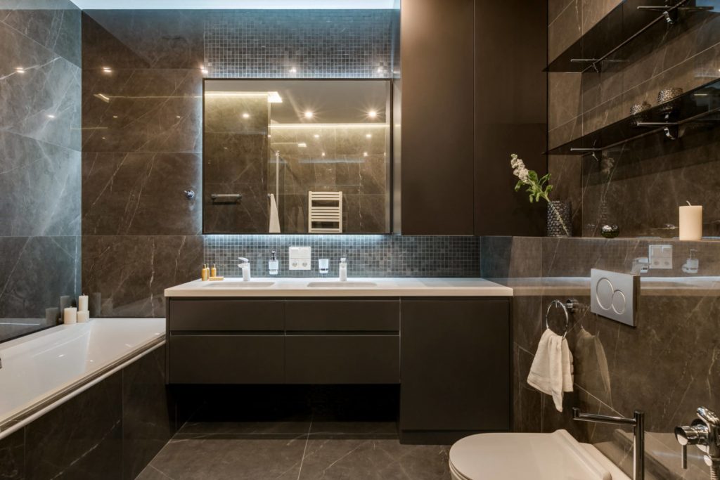 Ванная комната в серых тонах: сочетания оттенков и особенности оформления