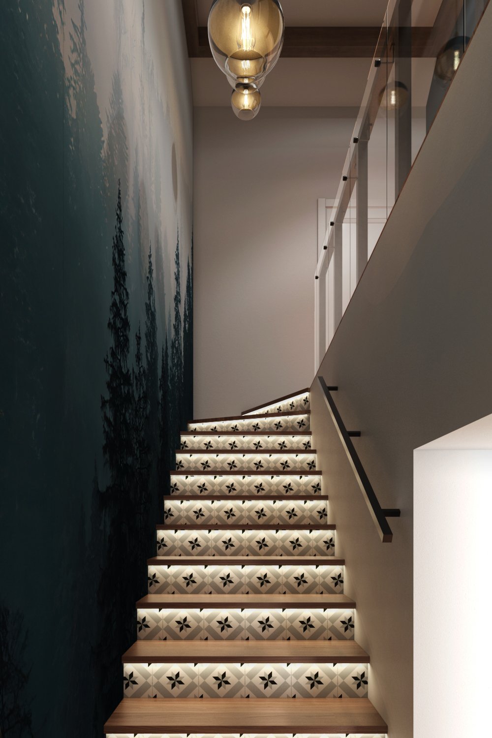 Дизайн дворівневої квартири: оформлення сходів